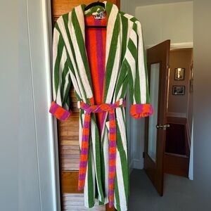 Dusen Dusen Multicolor Striped Bathrobe